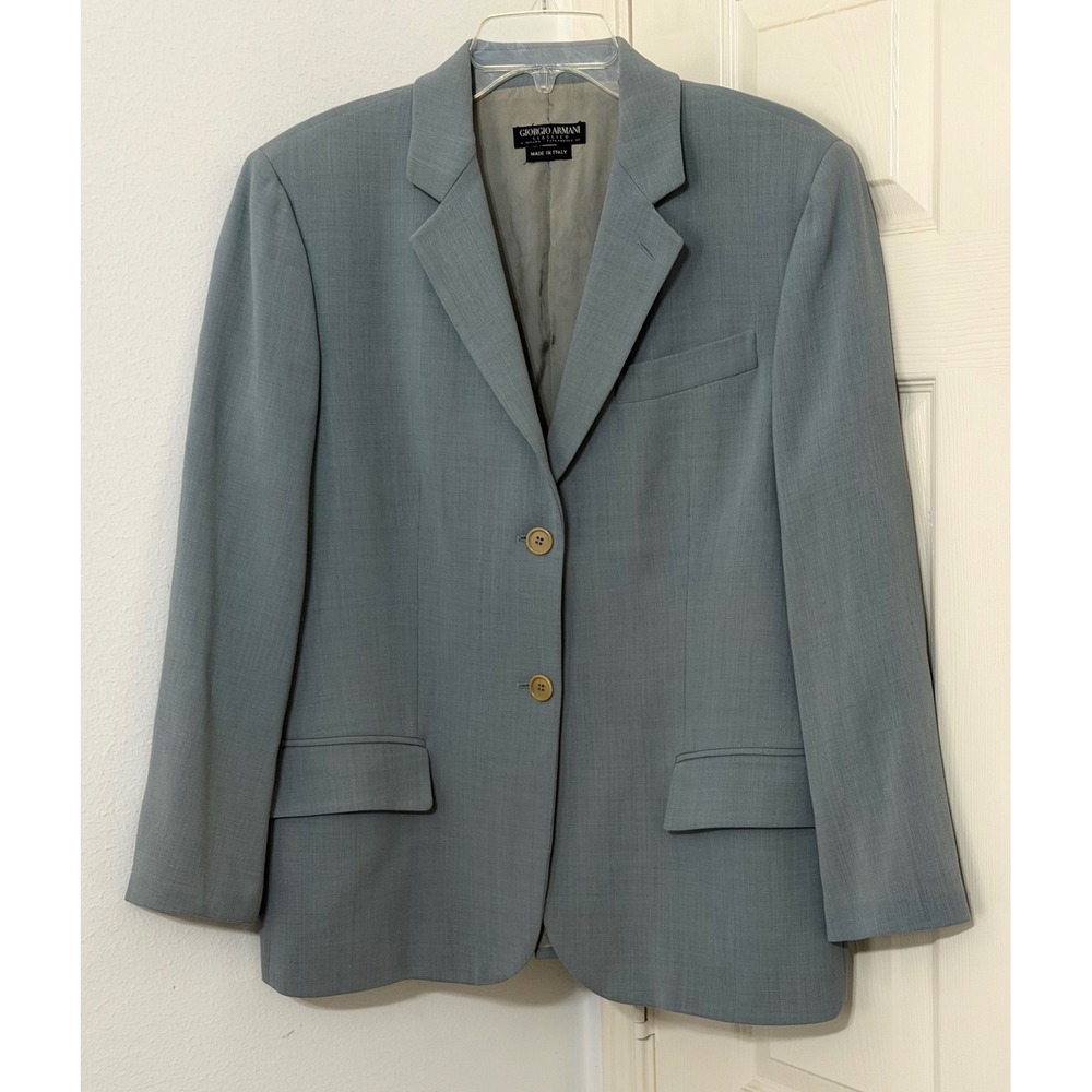 Giorgio Armani Classico Mens sz 44R Virgin Wool Viscose Blazer Sport Coat Italy